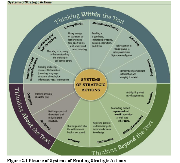 Figure 2.1 Picture of Systems of Reading Strategic Actions