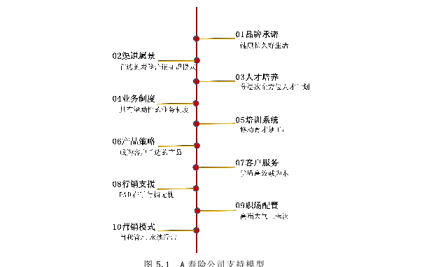 图 5.1 A 寿险公司支持模型